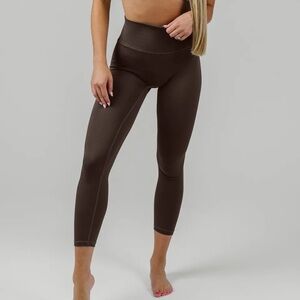 NWT Zyia Earth Streamline High-Waisted Brown Leggings